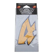 AUTOCOLLANT/STICKER MERYT MEDIUM NUMERO 4 JAUNE (H13cm)
