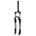 FOURCHE VTT 26 " ZOOM VAXA 28 NOIR POUR DISQUE REGLABLE/BLOCABLE AU GUIDON DEB. 100MM PIVOT LISSE 296mm 1''1/8-28,6 EXTERIEUR COMPATIBLE DISQUE