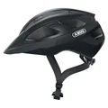 CASQUE VELO ADULTE ABUS ROUTE MACATOR VELOUR NOIR TAILLE  M (52-58cm) REGLAGE MOLETTE