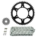 KIT CHAINE ADAPTABLE YAMAHA 600 FZ6 S2 FAZER 2007>2009  530  16x46  (DIAM COURONNE 110/130/10.25)  (DEMULTIPLICATION ORIGINE)  -AFAM-