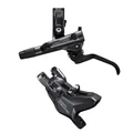 DISC BRAKE KIT- HYDRAULIC FOR MTB - FRONT  SHIMANO DEORE M6100 BLACK- FOR DUAL PISTON HOSE L.1000mm (WITHOUT DISC)