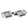 FLAT PEDAL FOR ROAD BIKE- NEWTON 500 SILVER -ALUMINIUM- 9/16" - 108x64mm 371g (PAIR ON CARD)