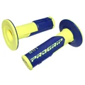 GRIP- PROGRIP OFF ROAD 801 DUAL DENSITY DUAL DENSITY FLUO DESIGN YELLOW FLUO/BLUE 115mm (PAIR) (CROSS/MX)