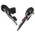 LEVIER/MANETTE ROUTE PATIN MICROSHIFT 10V. TRIPLE ALU ARGENT COMPATIBLE SHIMANO (PAIRE SACHET POUR ATELIER) SAUF TIAGRA 4700