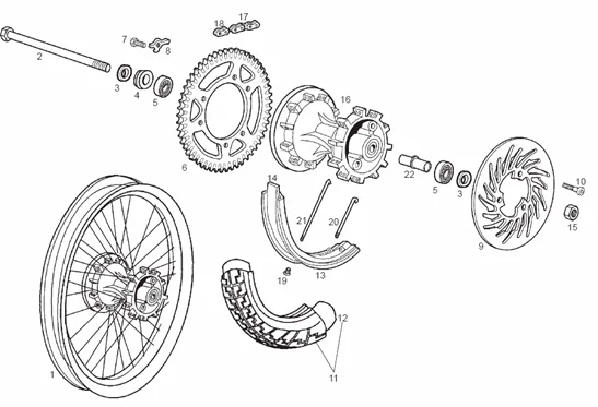 Roue arrière