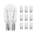 AMPOULE/LAMPE STANDARD 12V 21/5W CULOT W3x16D NORME W21/5W T20 WEDGE BLANC (COMPTEUR ET CLIGNOTANTS)  (BOITE DE 10)  -FLOSSER-