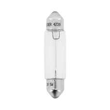 LIGHT BULB 12V  5W STANDART C5W FOOT SV 8.5-11X40 (TUBULAR) CLEAR (PARKING LIGHT) (SOLD PER UNIT)  -FLOSSER-