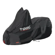 HOUSSE/BACHE DE PROTECTION MOTO TAAC ULTRA HYDROSCUD POLYURETHANE ETANCHE/WATERPROOF 5000mm TAILLE   S NOIR (186x86x124cm) (SANGLE ANTI-FLOTTEMENT/OEILLET ANTIVOL/INSERT RESISTANT CHALEUR 150°)