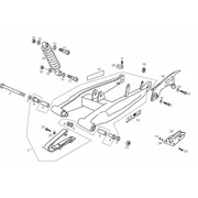 Fourche arriere - Amortisseur