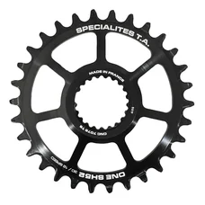 CHAINRING FOR MTB- "DIRECT MOUNT" 30 teeth TA ONE SH52 MATT BLACK ALUMINIUM- SHIMANO XTR M9100 / XT M8100 / SLX M7100/M900 - 10/11/12 Speed