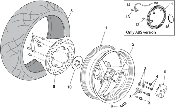 Roue arrière
