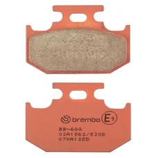 PLAQUETTE DE FREIN BREMBO POUR YAMAHA 125 MT-125 2020> AR, 125 XSR 2022> AR, 125 YZF-R125 2019> AR, 600 TT R 1993>1995 AR, 125 DT X SUPERMOTARD 2005>2008 AR (OFF ROAD METAL FRITTE) -07KA12SD