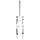 FORK- FOR MTB 26 " ZOOM COIL-ADJUSTABLE/LOCKOUT-WHITE-TRAVEL 60MM THREADLESS STEERER ( 285mm) Ø 1''1/8-28,6 OUTER COMPATIBLE V-BRAKE/DISC