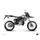 KIT DECO AUTOCOLLANT/STICKER 50 A BOITE PREDATOR BLANC POUR DERBI 50 XTREME, XRACE 2005>2009  -KUTVEK-