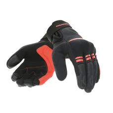 GANTS PRINTEMPS/ETE TUCANO FEMME LADY PENNA NOIR/ROUGE  T 6,5 (XS)  (HOMOLOGUE EN 13594:2015-CE) (COMPATIBLE ECRAN TACTILE)