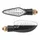 CLIGNOTANT MOTO AVOC HIRO 18 LEDS BASE ABS TRANSPARENT/NOIR (L 99mm / H 30mm / L 40mm) (HOMOLOGUE CE) (PAIRE)