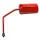 RETROVISEUR SCOOT REPLAY F1 DIAM 8 REVERSIBLE ROUGE FERRARI (x1) -TIGE LONGUE ROUGE- **