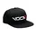 CASQUETTE VOCA TYPE SNAPBACK NOIR (LOGO BLANC ET ROUGE)
