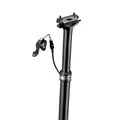 TIGE DE SELLE VTT TELESCOPIQUE SWITCH SW-125 ALU NOIR DIAM. 34.9  L406mm (REGLAGE PAR CABLE INTERNE DEBATTEMENT 125mm) FIXATION CINTRE