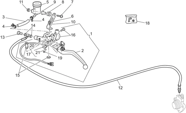Commande embrayage cpl