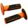 REVETEMENT POIGNEE PROGRIP MOTO OFF ROAD 801 DOUBLE DENSITE FLUO DESIGN ORANGE FLUO/NOIR CLOSED END 115mm (CROSS/MX) (PAIRE)