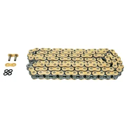 CHAIN FOR MOTORBIKE- AFAM 520 116 LINKS XS-RING SUPER REINFORCED GOLD (A520XSR-G 116L)