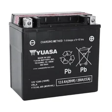 BATTERIE 12V 12 Ah YTX14L-BS YUASA MF SANS ENTRETIEN HAUTE PERFORMANCE AVEC PACK ACIDE  (Lg150xL87xH147mm)