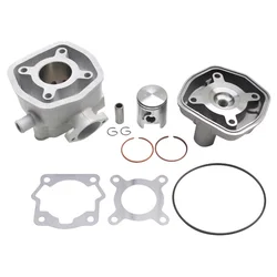 HAUT MOTEUR 50 A BOITE ADAPTABLE DERBI 50 SENDA 1996>2005, GPR/GILERA 50 SMT 2000>2005, RCR (MOTEUR DERBI EURO 2)  -ALU NIKASIL  P2R-