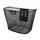 PANIER AVANT ACIER NID ABEILLE KLICKFIX 16L NOIR AVEC PLATINE FIXE POUR VEA/E-BIKE (35x26x25cm)