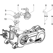 Carburateur complet - Raccord d'admission