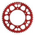 COURONNE 50 A BOITE ADAPTABLE APRILIA 50 SX 2012>2017, SX SM 2012>2017  420  53 DTS ALU CNC ROUGE  (DIAM COURONNE 108/123/6.5)  -STAGE 6 -