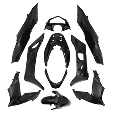 FAIRINGS/BODY PARTS FOR MAXISCOOTER HONDA 125 PCX 2014>2016 GLOSS BLACK (11 PARTS KIT)  -P2R-