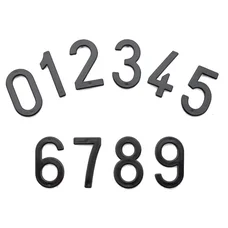 CHIFFRE PLAQUE TIFLEX MOTO/SCOOTER 45mm  0  (VENDU PAR 10)