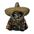 STICKER LETHAL THREAT MINI DEVIL BANDIDO (60x80mm)