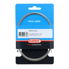 CABLE DE DERAILLEUR ELVEDES INOX SLICK D1.1 mm L2,25M COMPATIBLE SHIMANO/SRAM (VENDU A L'UNITE SUR CARTE)