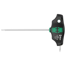 CLE TORX MANCHE EN T WERA 467 HEX PLUS T6x100mm NOIR/VERT (AVEC SUPPORT) (SET 7 PIECES)  -MARQUE ALLEMANDE POUR LES ATELIERS-