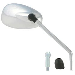 RETROVISEUR ADAPTABLE PIAGGIO 125-300 BEVERLY 2010>  DROIT CHROME (OE CM179905) (HOMOLOGUE CE)  -SELECTION P2R-