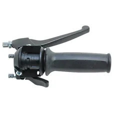 THROTTLE  HANDLE FOR MOPED MBK 51V WITH BRAKE LEVER+DECOMPRESSOR LEVER  -DOMINO-