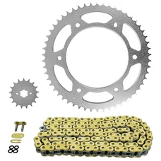 KIT CHAINE ADAPTABLE HONDA 125 XR L 2003>2008  428  17x54  (DIAM COURONNE 125/153/8.25)  (DEMULTIPLICATION ORIGINE)  -AFAM-
