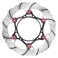 DISQUE DE FREIN FLOTTANT VOCA POUR APRILIA 50 RX-SX 2006>/DERBI 50 DRD RACING 2006>, R X-TREME 2018>/GILERA 50 SMT-RCR 2006>/RIEJU 50 MRT 2012> AV (EXT 260mm - INT 125mm - 6 TROUS)