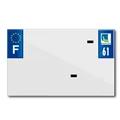 BANDE PLAQUE MOTO 210x130 POUR PVC VIERGE DEP. 61/EURO (VENDU A L'UNITE)