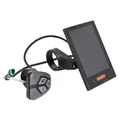 COMPTEUR / DISPLAY AVEC UNITE DE COMMANDE VAE BAFANG DP C18 CANBUS POUR MOTEUR CENTRAL NOIR (SUPPORT 22,2/25 mm LONGUEUR CABLE 230 mm)