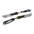 CLIGNOTANT UNIVERSEL REPLAY U 20 LEDS TRANSPARENT/NOIR BASE COURTE (20 LEDS ORANGE) (L 110mm / H 20mm / L 11mm) (PAIRE) **