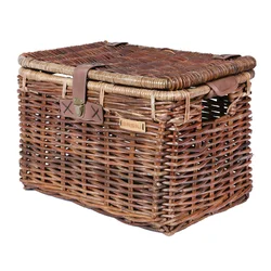 FRONT/REAR BASKET - BASIL DENTON - NATURAL WICKER WITH A LID (51x37x31cm) (WITHOUT BRACKET - )
