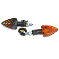 CLIGNOTANT UNIVERSEL REPLAY MINI TRIANGLE A AMPOULE BA9S ORANGE/NOIR (L 82mm / H 37mm / L 28mm) (PAIRE) **