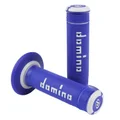 REVETEMENT POIGNEE DOMINO MOTO OFF ROAD A190 BLEU/GRIS CLOSED END 120-123mm (PAIRE)