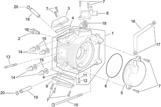 Tête moteur