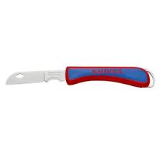 COUTEAU ELECTRICIEN PLIANT PRO KNIPEX LAME EN ACIER INOXYDABLE AVEC POIGNEE ERGONOMIQUE (16 20 50 SB)  -MADE IN GERMANY-