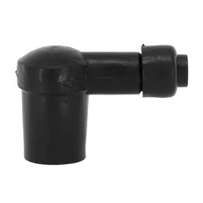 SPARK PLUG CAP +SPARK PLUG WIRE Ø6mm Lg 50cm - BLACK - P2R