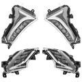 CLIGNOTANT ET FEUX AR MAXISCOOTER ADAPTABLE YAMAHA 530 TMAX 2017>2019 TRANSPARENT AV/AR DROIT ET GAUCHE A LEDS (HOMOLOGUE CE)  -P2R-